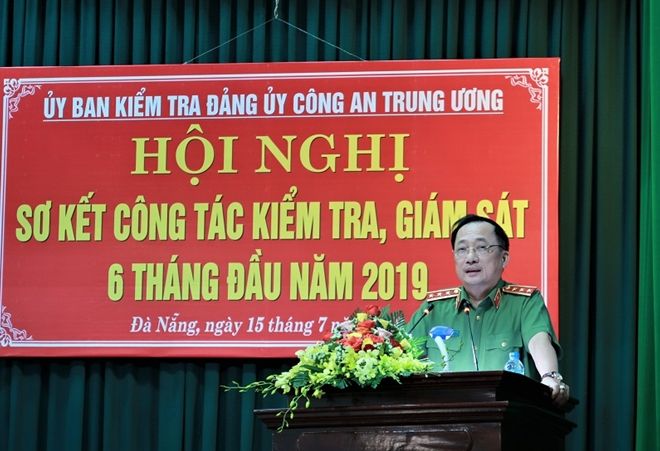 Ủy ban Kiểm tra Đảng ủy Công an Trung ương sơ kết công tác kiểm tra, giám sát, kỷ luật đảng 6 tháng đầu năm 2019