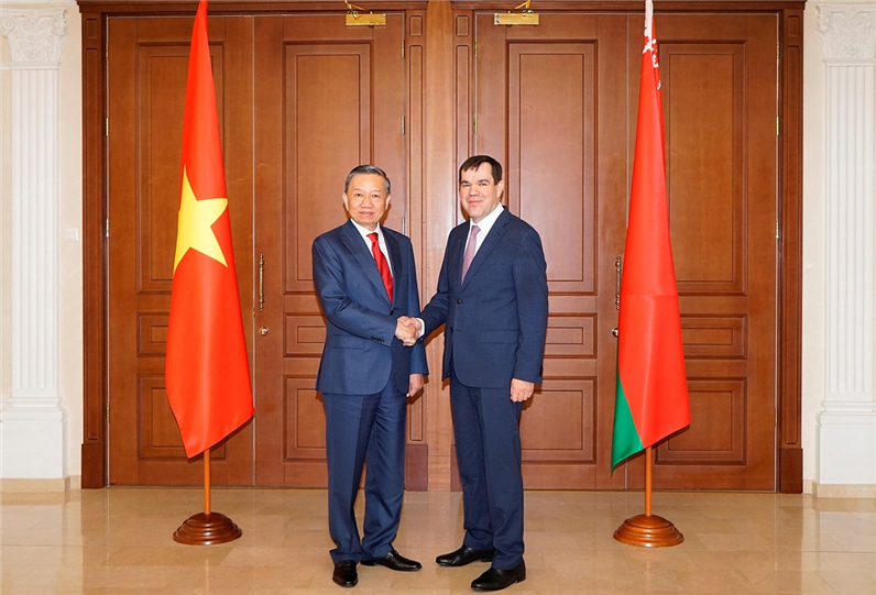 Bộ trưởng Tô Lâm thăm và làm việc tại Cộng hòa Belarus