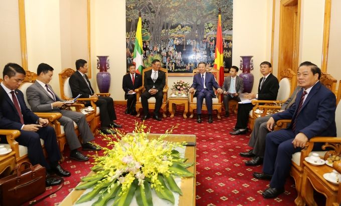 Bộ trưởng Tô Lâm tiếp xã giao Thứ trưởng Bộ Nội vụ Cộng hòa Liên bang Myanmar
