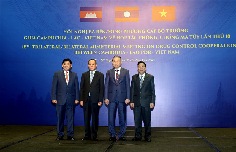 Hội nghị Ba bên/song phương cấp Bộ trưởng giữa Việt Nam - Campuchia - Lào về hợp tác phòng, chống ma túy lần thứ 18
