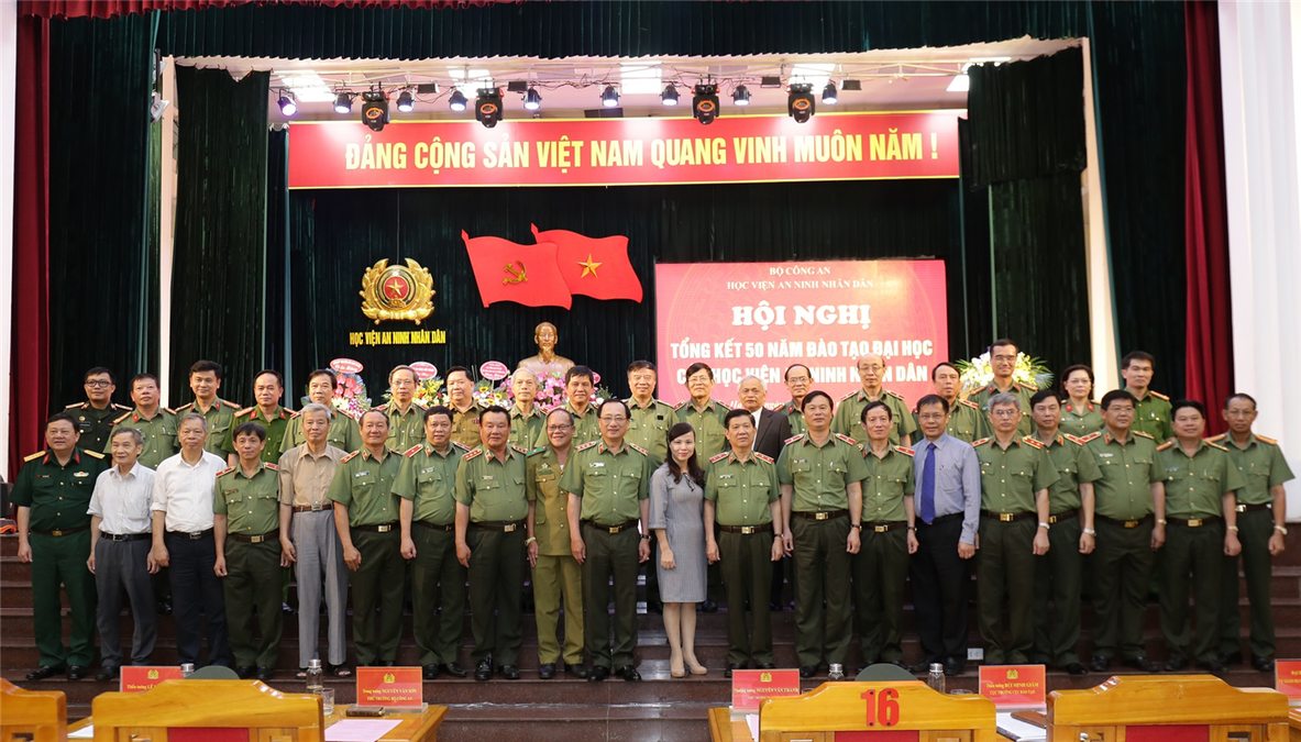 Học viện An ninh nhân dân tổng kết 50 năm đào tạo đại học