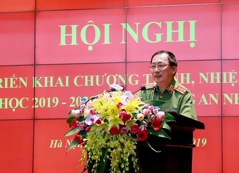 Thứ trưởng Nguyễn Văn Thành dự Hội nghị triển khai chương trình nhiệm vụ năm học 2019 - 2020 trong Công an nhân dân