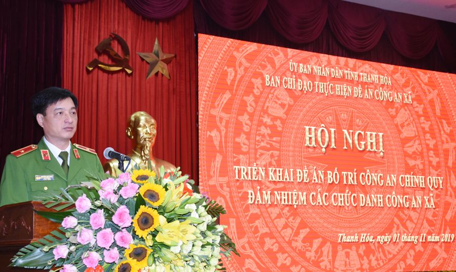 Triển khai Đề án “Bố trí Công an chính quy đảm nhiệm các chức danh Công an xã trên địa bàn tỉnh Thanh Hóa”