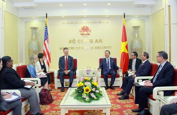 Bộ trưởng Tô Lâm tiếp Đại sứ đặc mệnh toàn quyền Hoa Kỳ tại Việt Nam