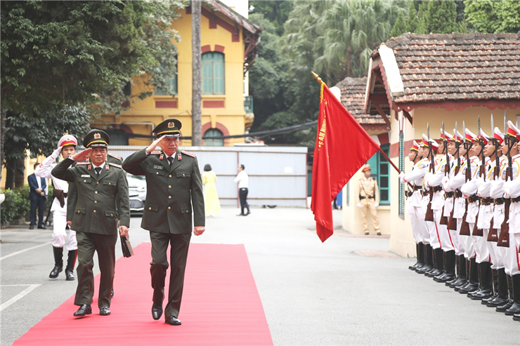 Bộ trưởng Tô Lâm kiểm tra công tác tại Công an thành phố Hà Nội