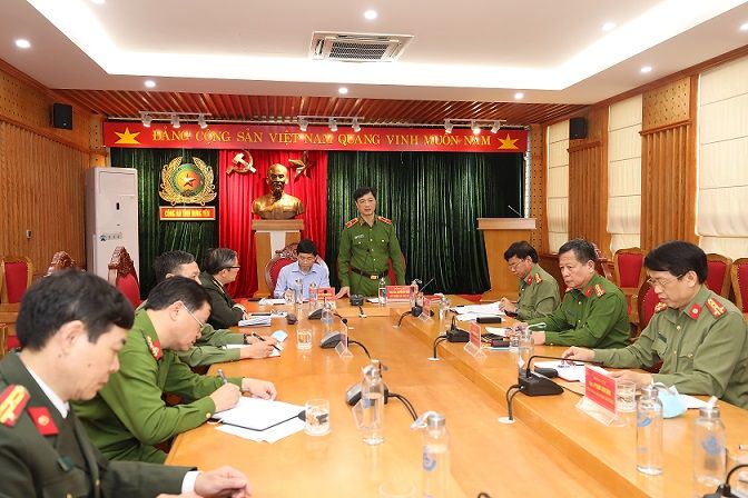 Thứ trưởng Nguyễn Duy Ngọc làm việc với Công an tỉnh Hưng Yên