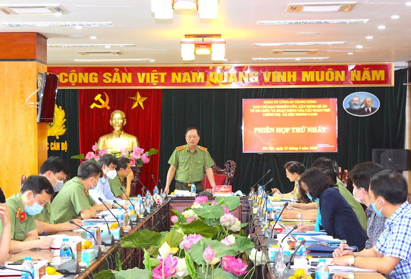 Xây dựng Đề án tổ chức và hoạt động của các đoàn thể chính trị - xã hội trong Công an nhân dân