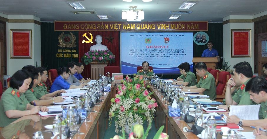 Khảo sát, đánh giá kết quả 10 năm Đoàn Thanh niên Bộ Công an thực hiện Quy chế cán bộ Đoàn