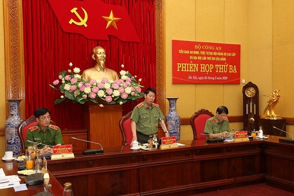 Tiểu ban An ninh, trật tự đại hội đảng bộ các cấp và Đại hội lần thứ XIII của Đảng tổ chức phiên họp lần thứ ba