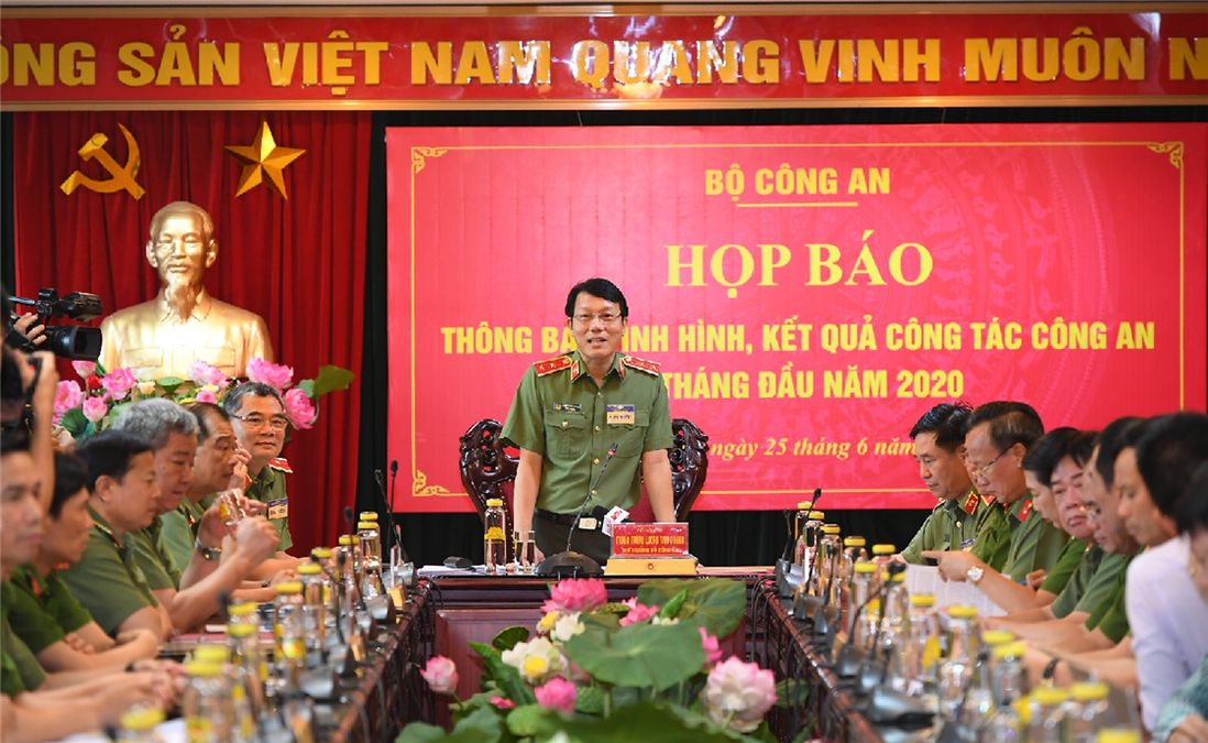 Bộ Công an họp báo thông báo tình hình, kết quả công tác công an 6 tháng đầu năm 2020