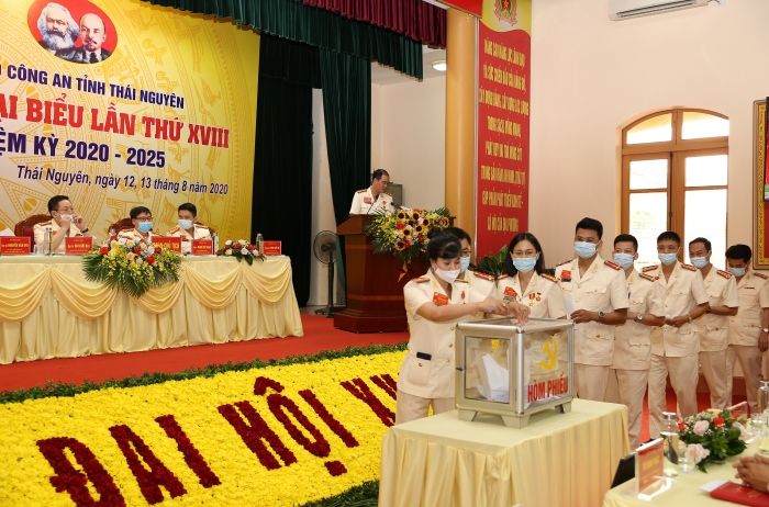 Đảng bộ Công an tỉnh Thái Nguyên tổ chức Đại hội đại biểu lần thứ XVIII