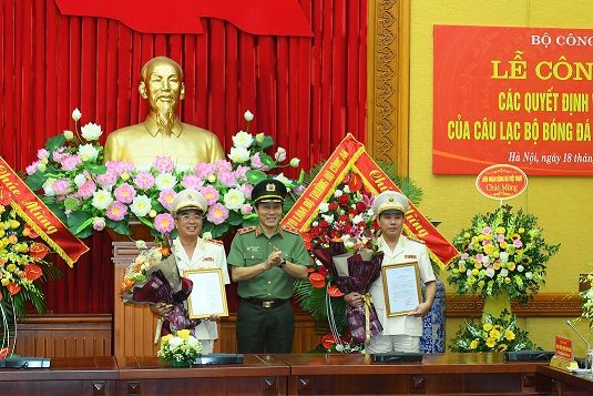 Công bố các Quyết định về tổ chức của Câu lạc bộ Bóng đá Công an nhân dân