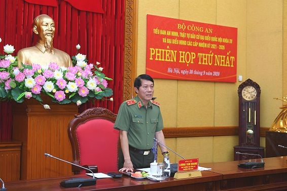 Tiểu ban An ninh, trật tự bầu cử đại biểu Quốc hội khóa XV và đại biểu Hội đồng nhân dân các cấp tổ chức Phiên họp thứ nhất