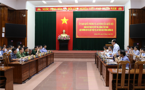 Ủy ban Quốc phòng và An ninh của Quốc hội khảo sát, tiếp thu chỉnh lý các dự thảo luật tại Quảng Bình
