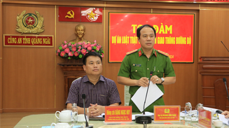 Công an tỉnh Quảng Ngãi tổ chức Tọa đàm Dự án Luật Trật tự, an toàn giao thông đường bộ