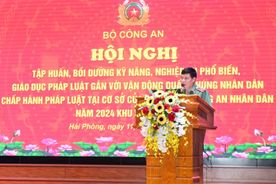 Tập huấn nghiệp vụ phổ biến pháp luật năm 2024 trong CAND khu vực miền Bắc