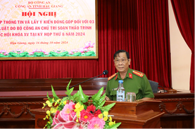 Hậu Giang: Lấy ý kiến đóng góp đối với 03 dự án Luật do Bộ Công an chủ trì soạn thảo