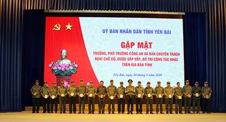 Biểu dương đội ngũ nguyên Trưởng, Phó trưởng Công an xã bán chuyên trách trên địa bàn tỉnh Yên Bái