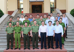 Đoàn công tác số 2, Ban Chỉ đạo Trung ương về phòng, chống tham nhũng làm việc với Ban Thường vụ Đảng ủy Công an Trung ương