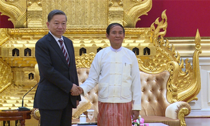 Bộ trưởng Tô Lâm chào xã giao Tổng thống CHLB Myanmar U-Uyn-Min