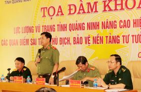 Lực lượng vũ trang Quảng Ninh nâng cao hiệu quả đấu tranh phản bác các quan điểm sai trái, thù địch, bảo vệ nền tảng tư tưởng của Đảng trong tình hình mới