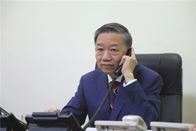 Bộ trưởng Tô Lâm điện đàm với bà Priti Patel, Bộ trưởng Bộ Nội vụ Liên hiệp Vương quốc Anh và Bắc Ireland