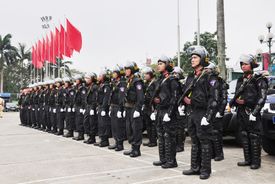 Tờ gấp pháp luật phổ biến Luật Cảnh sát cơ động