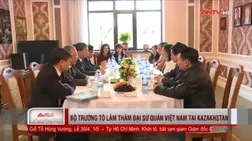 Bộ trưởng Tô Lâm thăm Đại sứ quán Việt Nam tại Kazakhstan