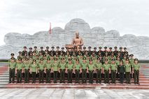 Đoàn đại biểu Bộ Tư lệnh Cảnh vệ thăm quan, học tập tại Khu lưu niệm Sáu điều Bác Hồ dạy Công an nhân dân