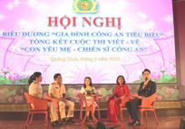 Hội nghị biểu dương “Gia đình Công an tiêu biểu”