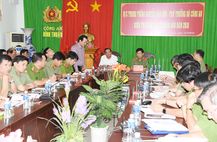 Thứ trưởng Nguyễn Văn Sơn kiểm tra công tác tại Công an tỉnh Bình Thuận