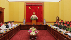 Đảng ủy Công an Trung ương làm việc với Ban Tổ chức Trung ương về Quy định tổ chức đảng trong Công an nhân dân