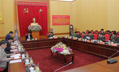 Đoàn kiểm tra của Bộ Chính trị làm việc với Ban Thường vụ Đảng ủy Công an Trung ương
