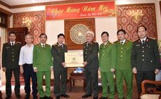Thứ trưởng Bùi Văn Nam kiểm tra công tác đảm bảo an ninh, trật tự tại Công an tỉnh Ninh Bình