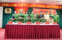 Cụm thi đua số 5 ký giao ước thi đua “Vì an ninh Tổ quốc” năm 2019