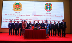 Đoàn đại biểu Cảnh sát Việt Nam tham dự Hội nghị hợp tác Cảnh sát Việt Nam – Lào lần thứ X