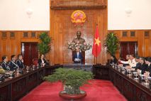 Thủ tướng Nguyễn Xuân Phúc tiếp xã giao Trưởng đoàn Cảnh sát các nước tham dự Hội nghị ASEANAPOL 39
