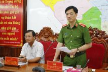 Thứ trưởng Nguyễn Duy Ngọc kiểm tra công tác tại Công an TP Cần Thơ