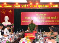 Ban soạn thảo, Tổ biên tập dự án Luật Cảnh sát cơ động họp phiên thứ nhất