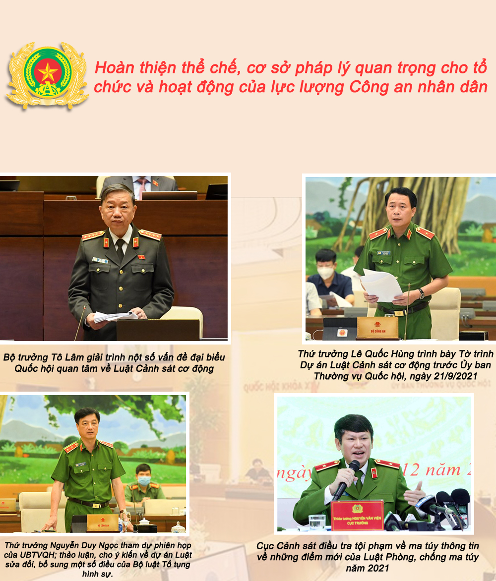 Những dấu ấn nổi bật của lực lượng Công an nhân dân năm 2021