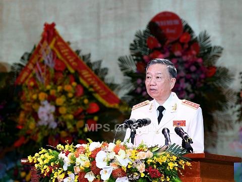 Bộ trưởng Tô Lâm phát biểu tại Lễ Kỷ niệm.