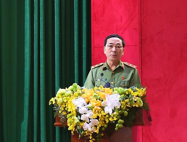 Thứ trưởng Trần Quốc Tỏ phát biểu khai trương Cổng dịch vụ công Bộ Công an