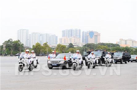 Lực lượng Cảnh vệ bảo đảm tuyệt đối an toàn cho các đoàn khách quốc tế