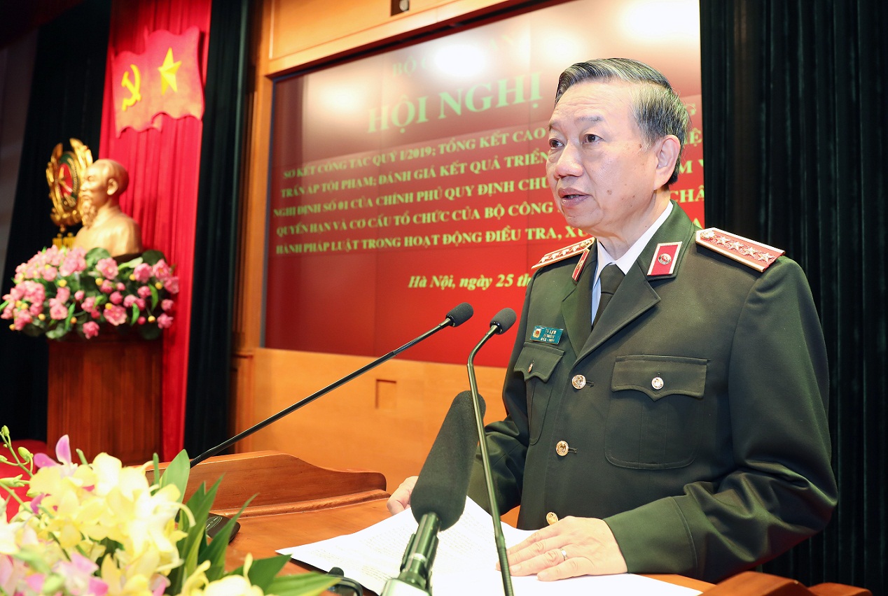 Bộ trưởng Tô Lâm phát biểu khai mạc Hội nghị.