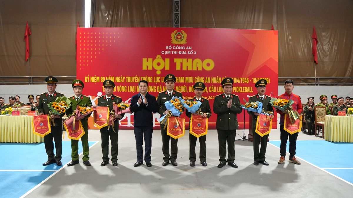 Cụm thi đua số 3 Bộ Công an khai mạc Hội thao kỷ niệm 80 năm Ngày truyền thống lực lượng Tham mưu Công an nhân dân
