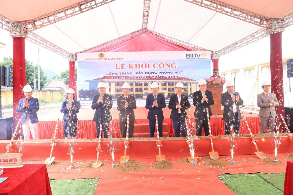 Lạng Sơn: Khởi công xây dựng phòng học tại Trường THPT Tràng Định, Lạng Sơn