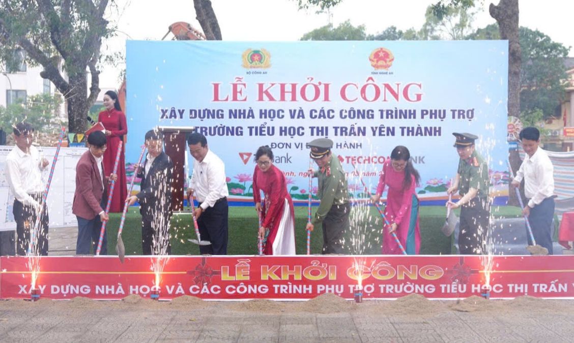 Khởi công xây dựng Trường Tiểu học thị trấn Yên Thành, tỉnh Nghệ An