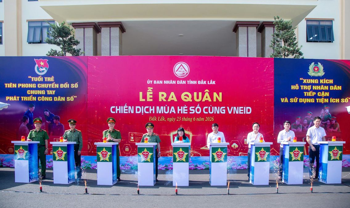 Đắk Lắk: Ra quân "Chiến dịch mùa hè số cùng VNeID"