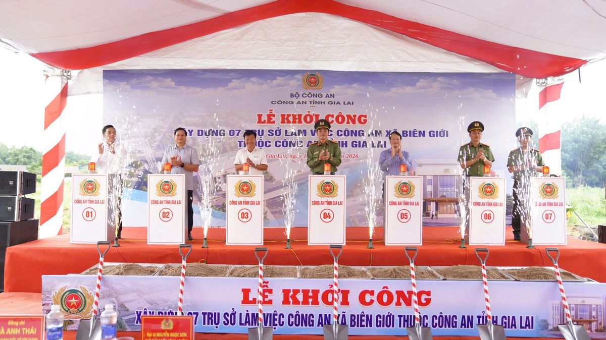 Khởi công xây dựng 7 trụ sở Công an xã biên giới