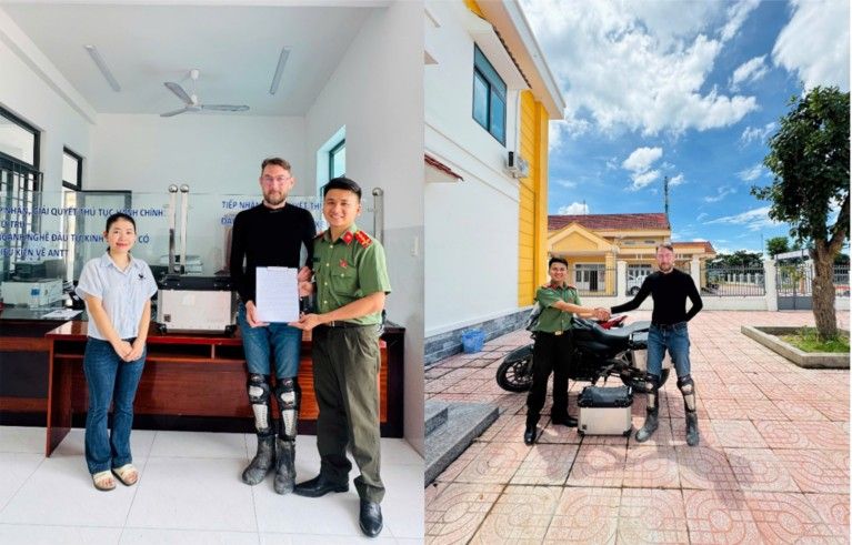 Du khách quốc tế viết thư cảm ơn lực lượng Công an xã Suối Kiết, tỉnh Lâm Đồng